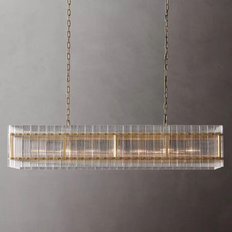 San Marco Rectangular Chandelier 54" - Dawn Lamps