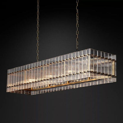 San Marco Rectangular Chandelier 54" - Dawn Lamps