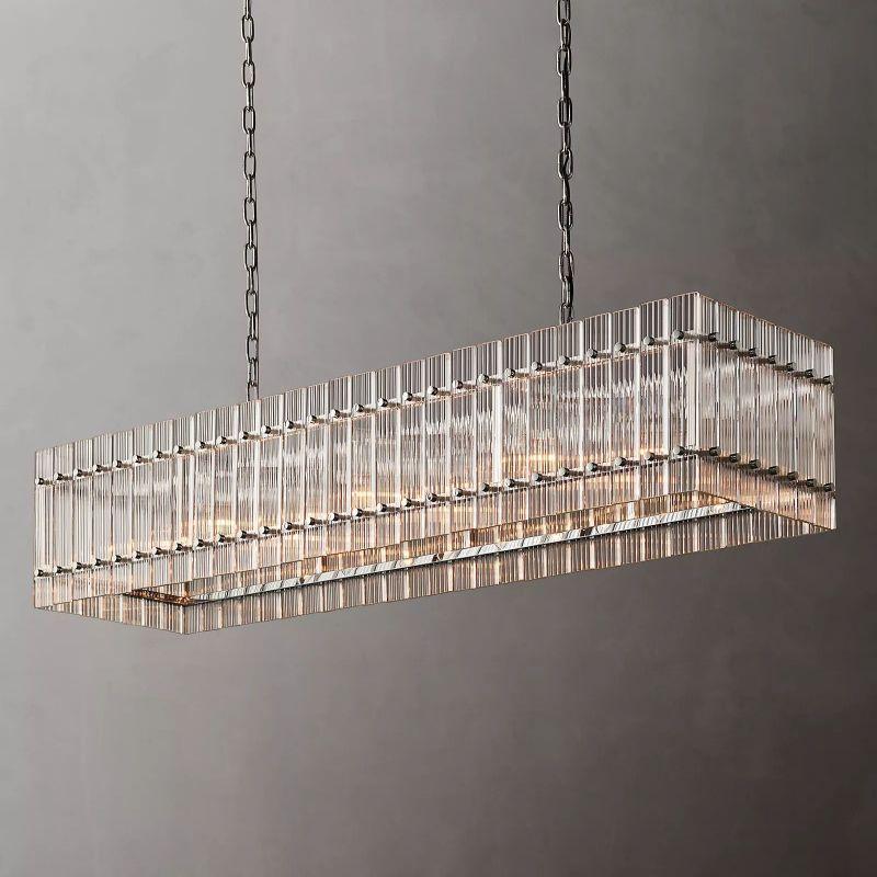 San Marco Rectangular Chandelier 54" - Dawn Lamps