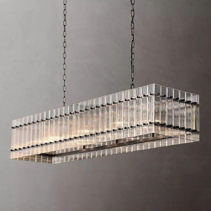 San Marco Rectangular Chandelier 54" - Dawn Lamps