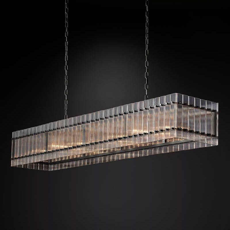 San Marco Rectangular Chandelier 72" - Dawn Lamps