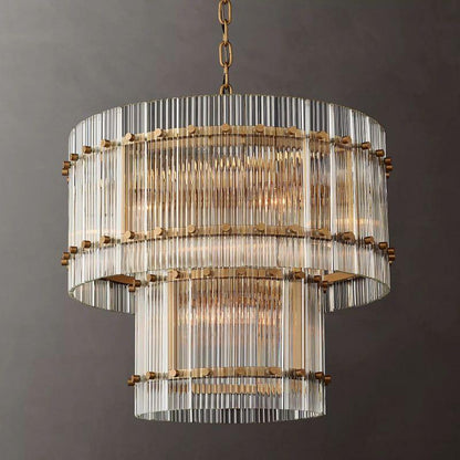 San Marco Two-tier Luxury Round Chandelier 22" - Dawn Lamps