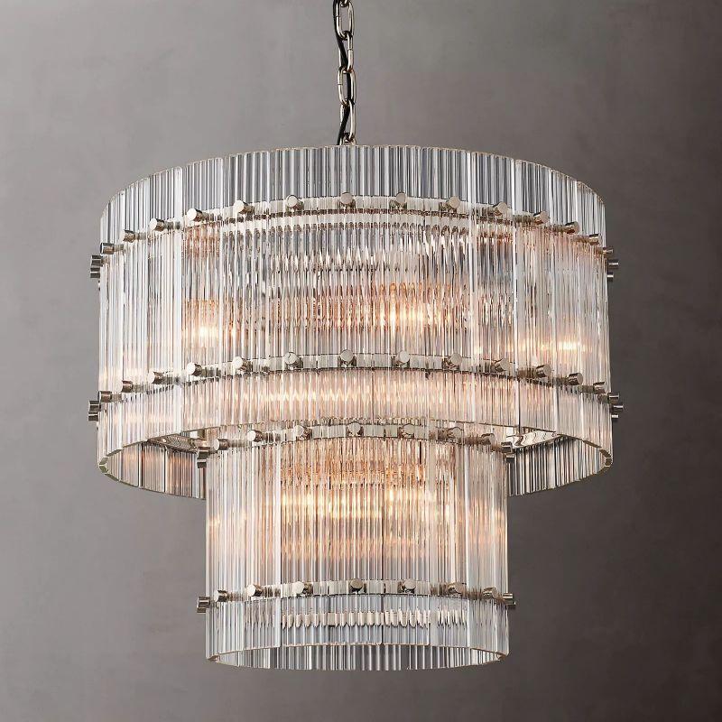 San Marco Two-tier Luxury Round Chandelier 22" - Dawn Lamps
