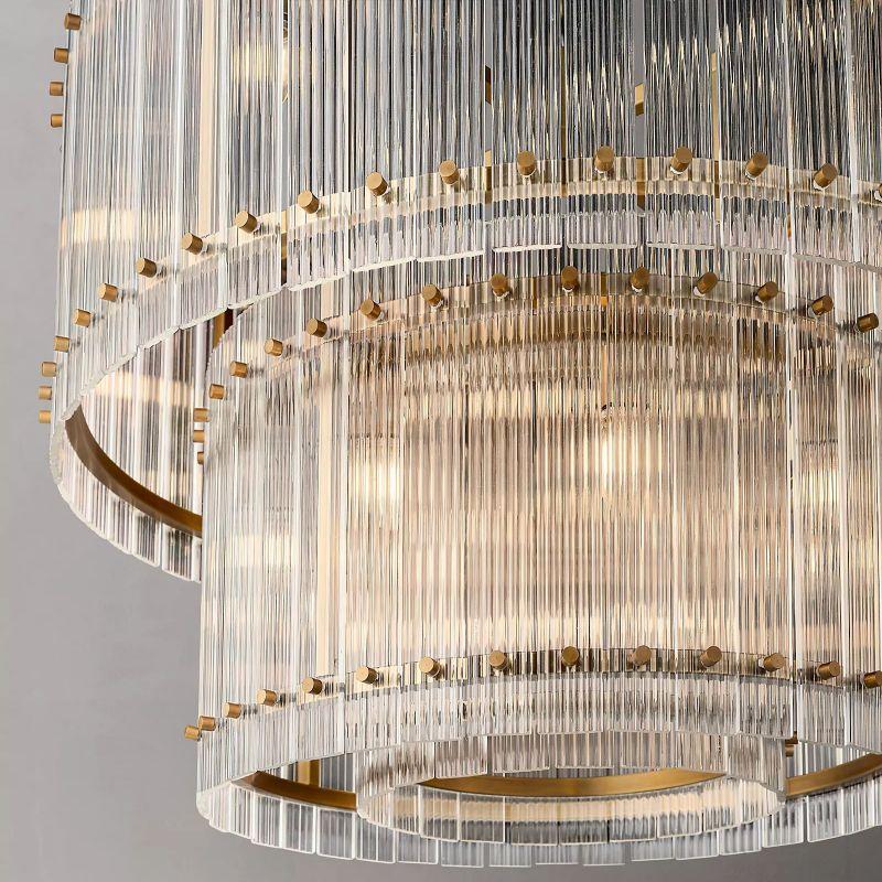 San Marco Two-tier Luxury Round Chandelier 37" - Dawn Lamps
