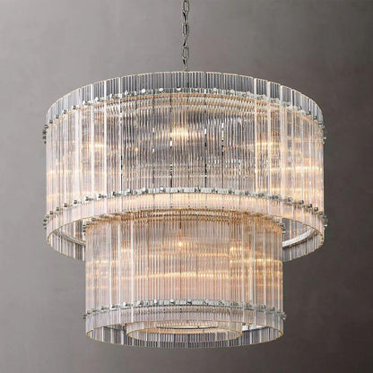 San Marco Two-tier Luxury Round Chandelier 37" - Dawn Lamps