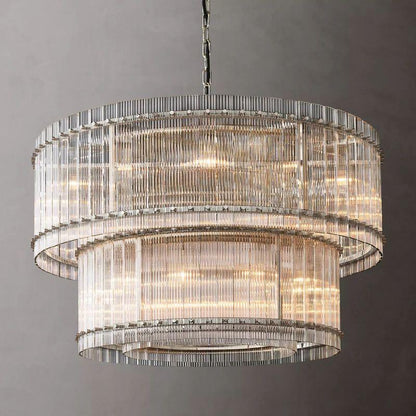 San Marco Two-tier Luxury Round Chandelier 48" - Dawn Lamps