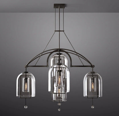 Fulcrum Round Chandelier 61" 5-Lights - Dawn Lamps
