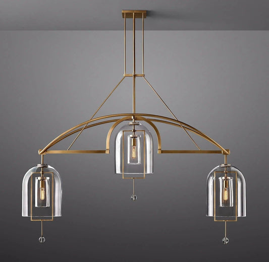 Fulcrum Round Chandelier  73" 3-Lights - Dawn Lamps
