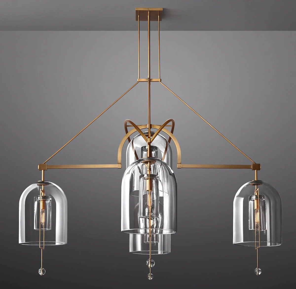 Fulcrum Round Chandelier 73" 5-Lights - Dawn Lamps