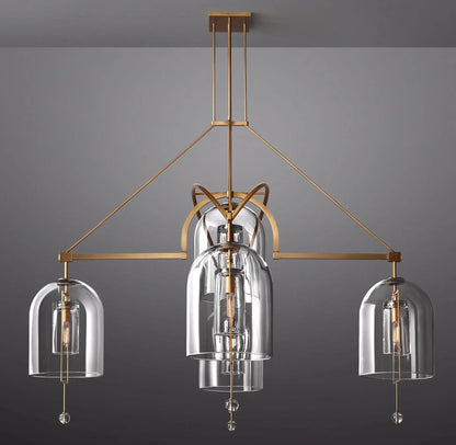 Fulcrum Round Chandelier 73" 5-Lights - Dawn Lamps