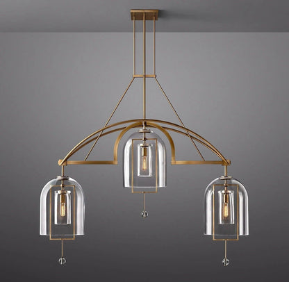 Fulcrum Round Chandelier 61"  3-Lights - Dawn Lamps