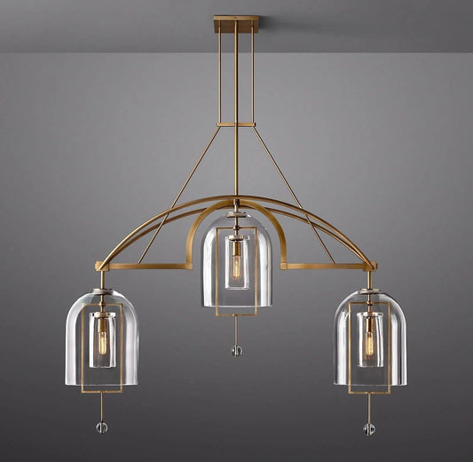 Fulcrum Round Chandelier 61"  3-Lights - Dawn Lamps