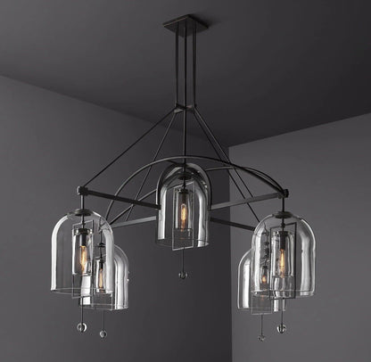 Fulcrum Round Chandelier 73" 5-Lights - Dawn Lamps