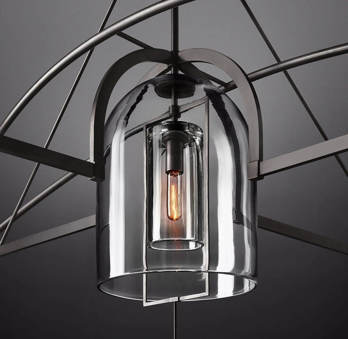 Fulcrum Round Chandelier 61" 5-Lights - Dawn Lamps