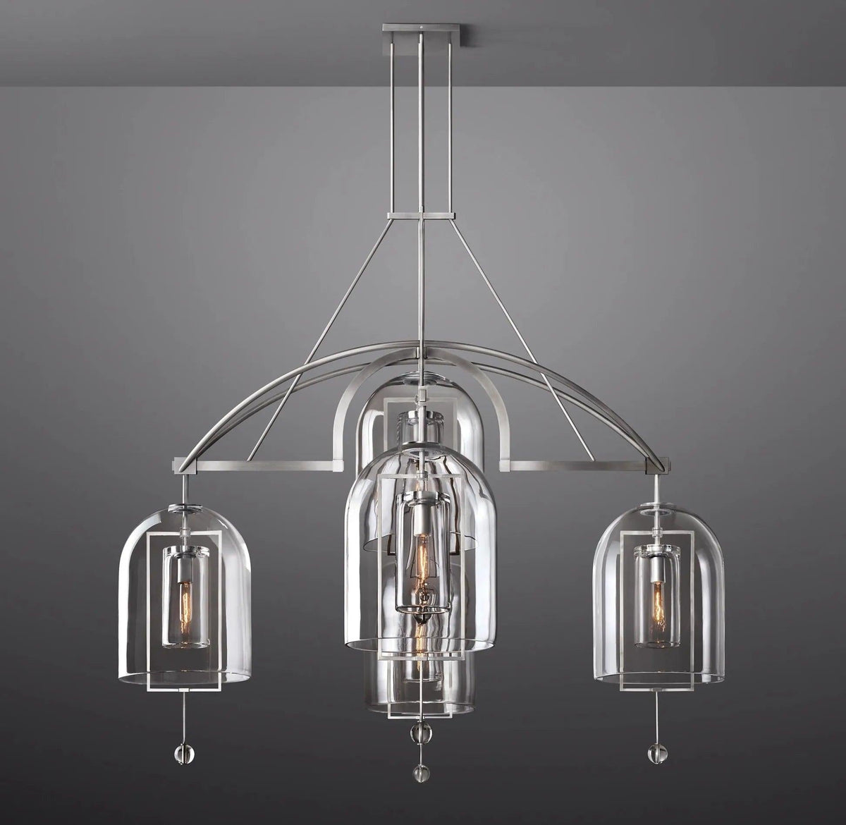 Fulcrum Round Chandelier 61" 5-Lights - Dawn Lamps