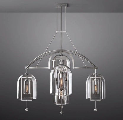 Fulcrum Round Chandelier 61" 5-Lights - Dawn Lamps