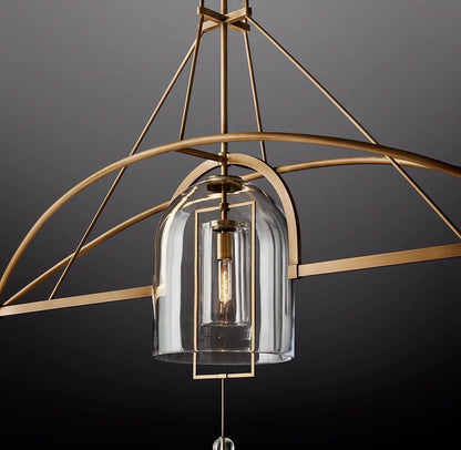 Fulcrum Round Chandelier  73" 3-Lights - Dawn Lamps