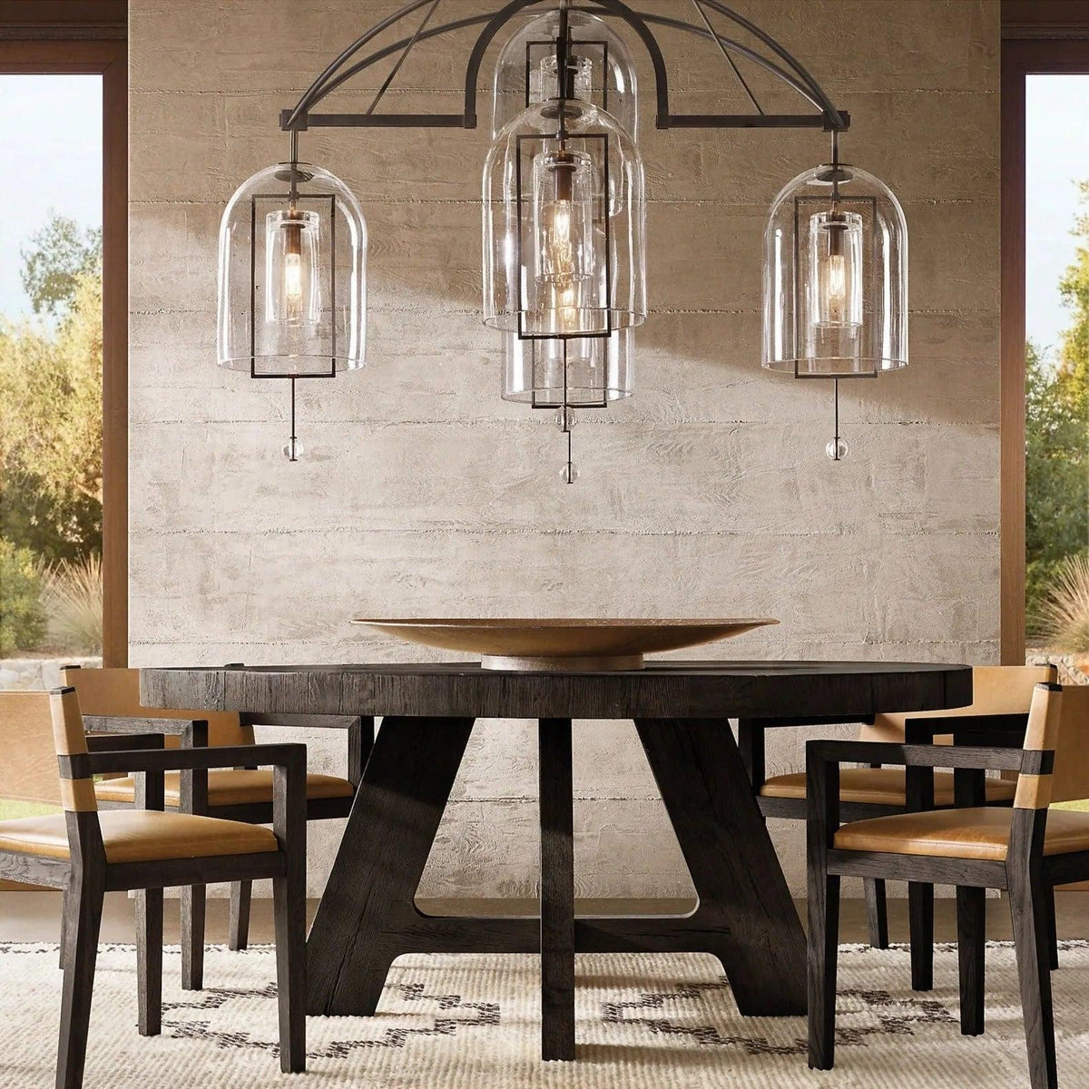 Fulcrum Round Chandelier 73" 5-Lights - Dawn Lamps