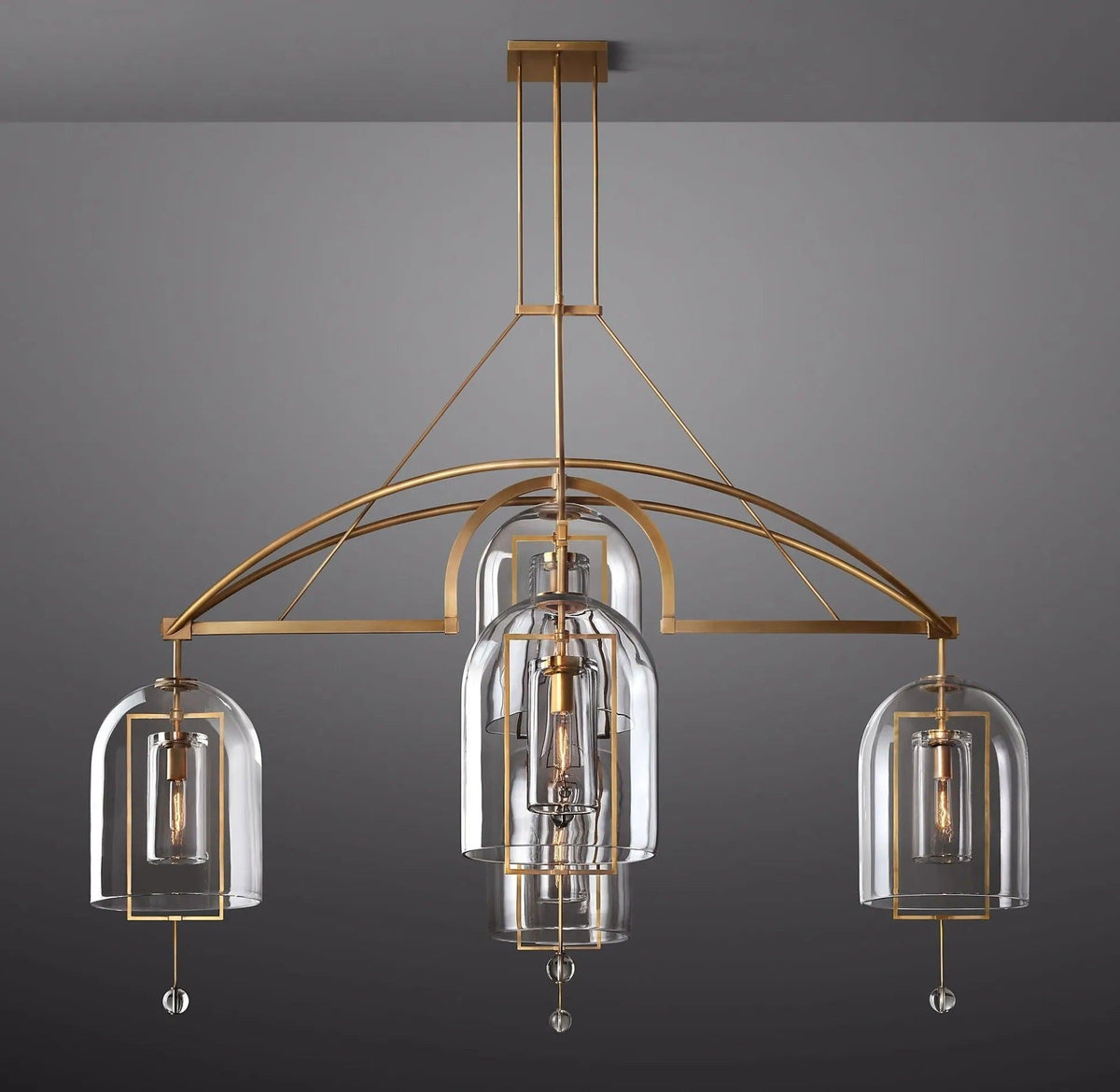 Fulcrum Round Chandelier 73" 5-Lights - Dawn Lamps