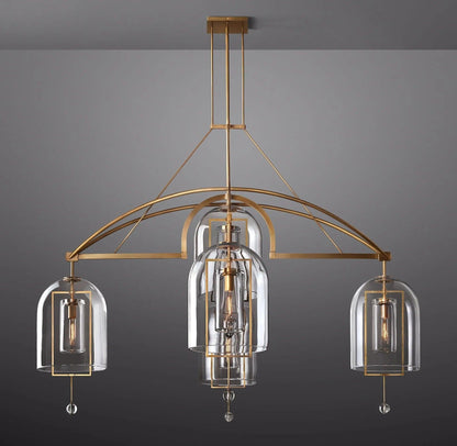 Fulcrum Round Chandelier 73" 5-Lights - Dawn Lamps