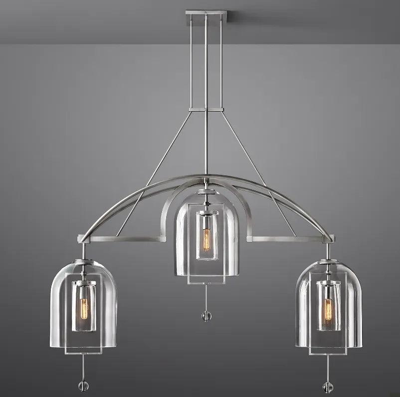 Fulcrum Round Chandelier 61"  3-Lights - Dawn Lamps