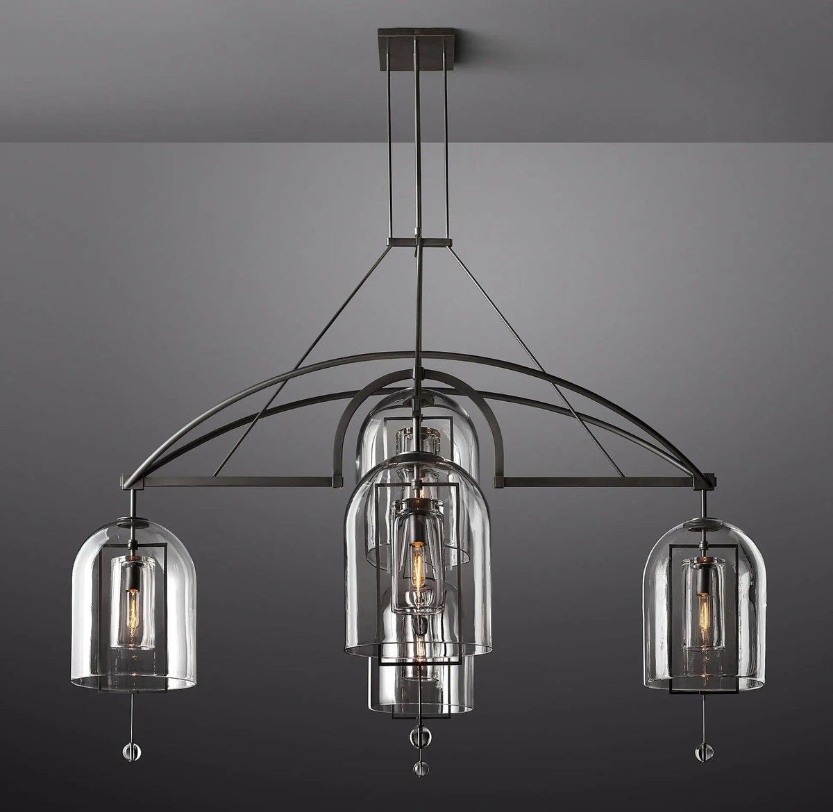 Fulcrum Round Chandelier 73" 5-Lights - Dawn Lamps