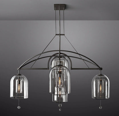 Fulcrum Round Chandelier 73" 5-Lights - Dawn Lamps