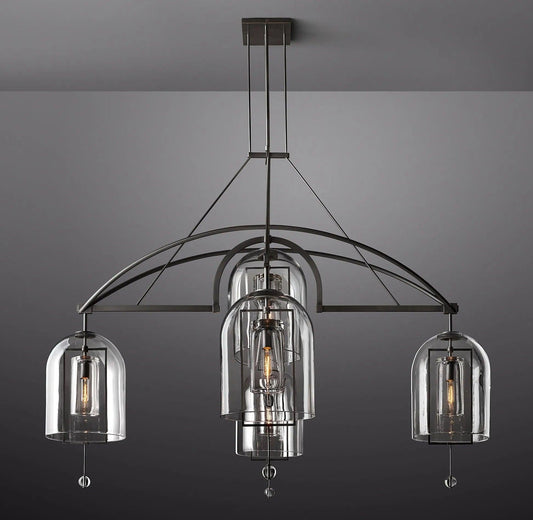 Fulcrum Round Chandelier 73" 5-Lights - Dawn Lamps