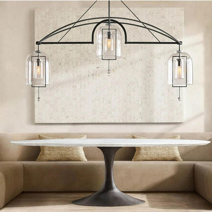 Fulcrum Round Chandelier  73" 3-Lights - Dawn Lamps