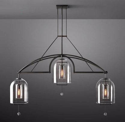 Fulcrum Round Chandelier  73" 3-Lights - Dawn Lamps