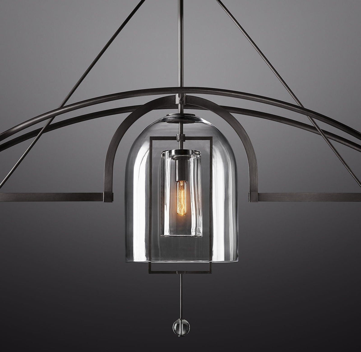 Fulcrum Linear Chandelier 73" 3-Lights - Dawn Lamps