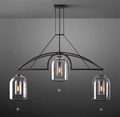 Fulcrum Linear Chandelier 73" 3-Lights - Dawn Lamps
