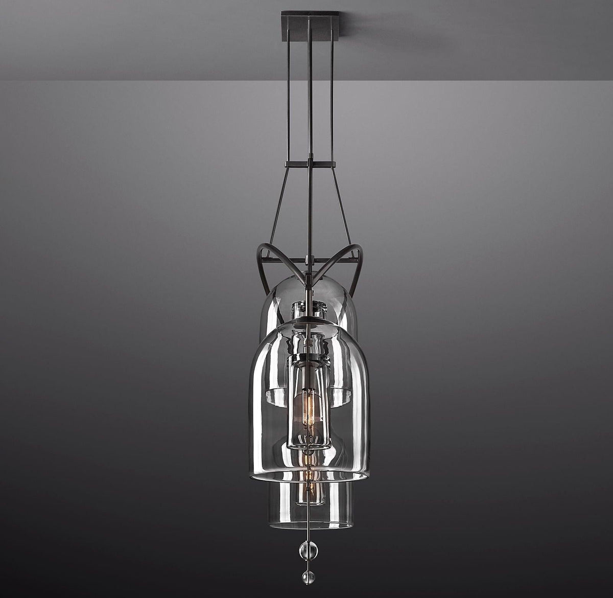 Fulcrum Linear Chandelier 73" 3-Lights - Dawn Lamps