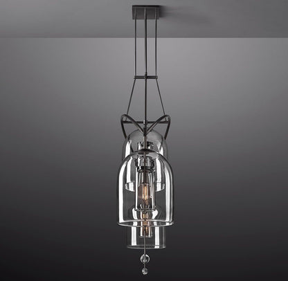Fulcrum Linear Chandelier 73" 3-Lights - Dawn Lamps