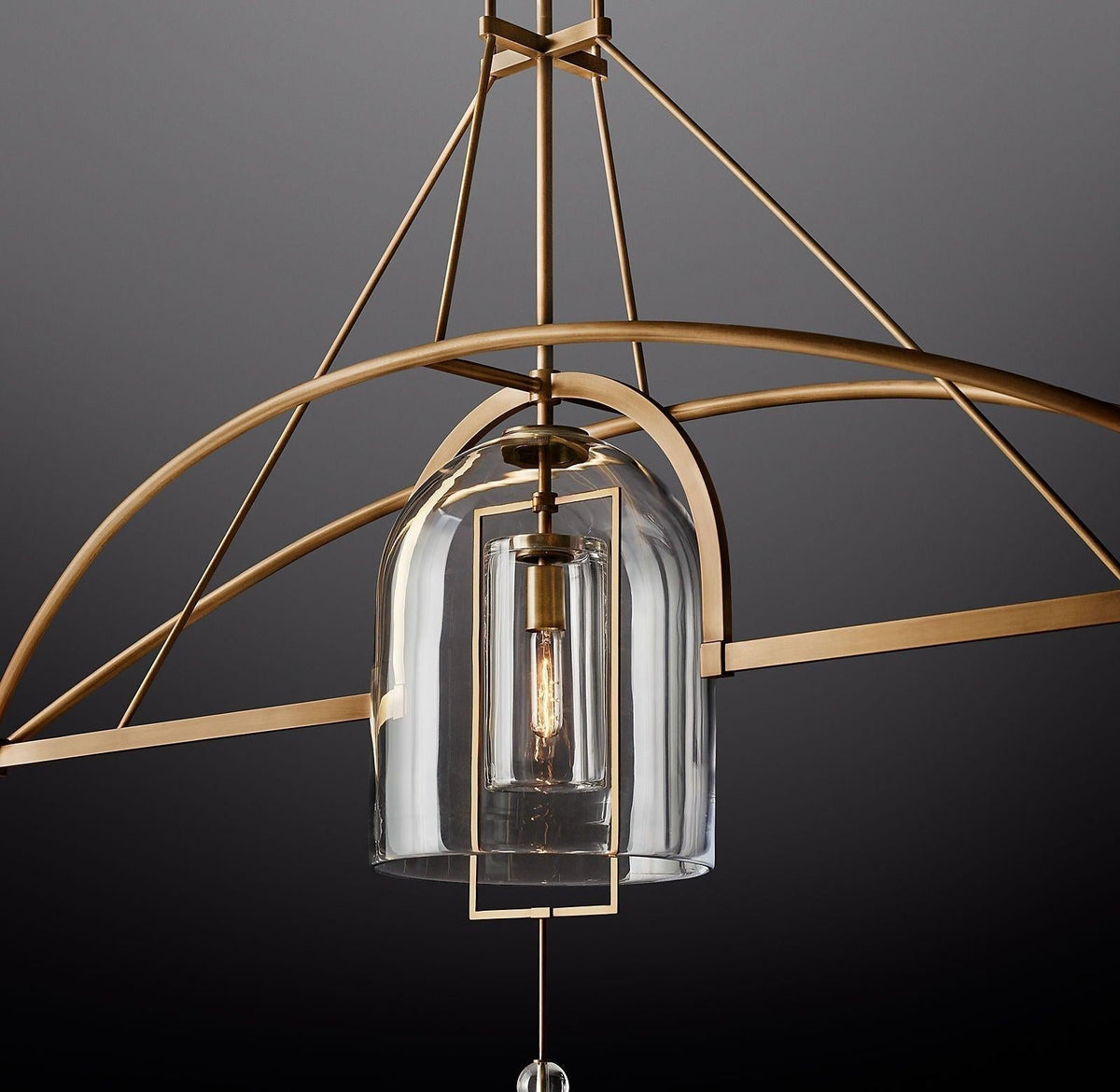 Fulcrum Linear Chandelier 73" 3-Lights - Dawn Lamps