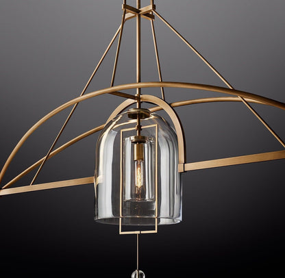 Fulcrum Linear Chandelier 73" 3-Lights - Dawn Lamps