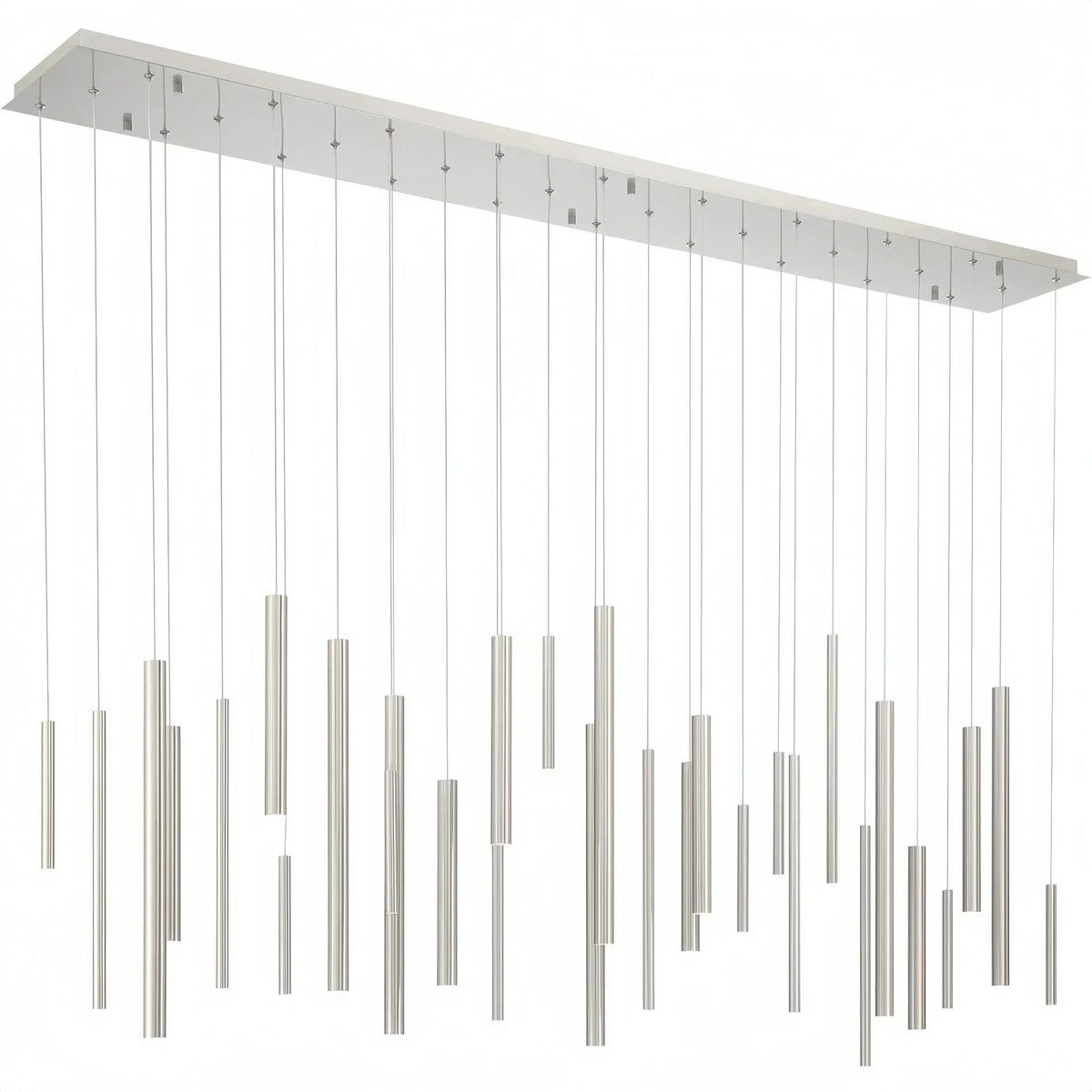 Santana Modern Linear Multi Light Pendant for Kitchen Island - 70.75"L x 8.75"W x 1.25"HSatin NickelDawn Lamps